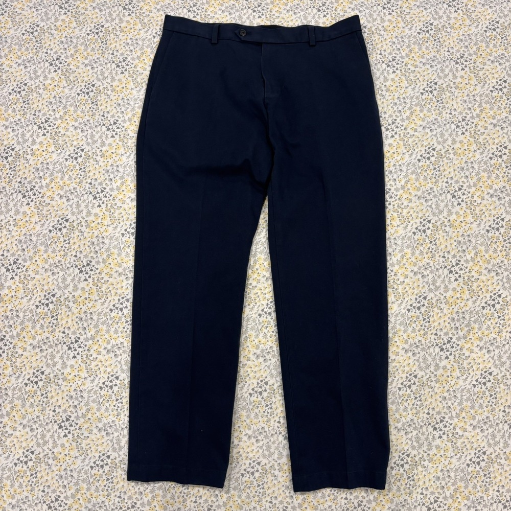 Brooks Brothers Advantage Chino Milano Pants Men's 34x30 Dark Navy Blue Trousers